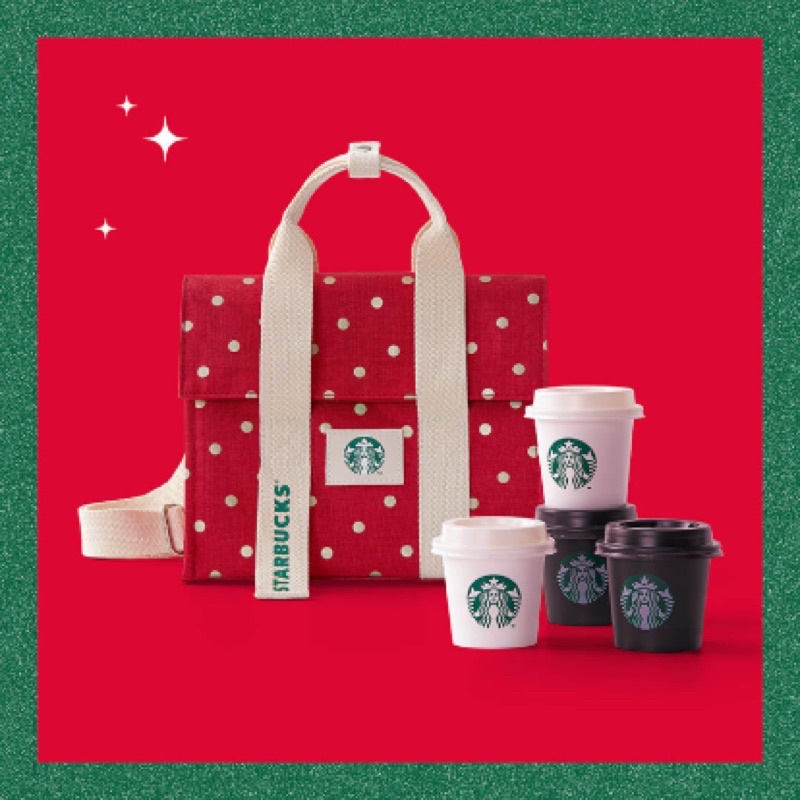 กระเป๋าเก็บความเย็น Starbucks 🎄ลายคริสต์มาส 🔥 ส่งฟรี!!