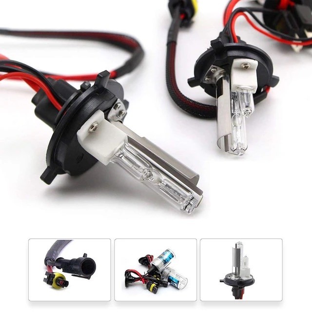 King-carmateหลอดไฟหน้ารถ XENON HIDเฉพาะหลอด 1คู่ ขั้วH4-2 มีค่าสี 4300K 6000K 8000K 10000K 12000K