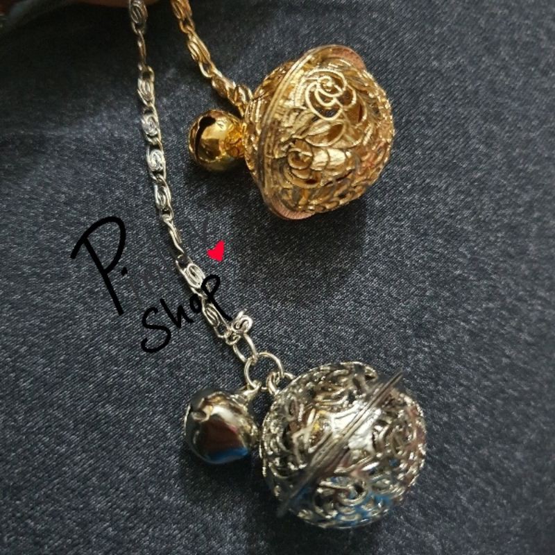 พร้อมส่ง สร้อยกระพรวนราชสำนัก กระดิ่งเรียกทรัพย์ เปิดฝาไม่ได้ (pimluck)