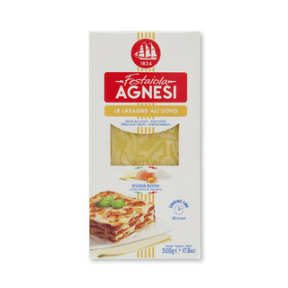 🔥 สุดฮอต🔥 แอคเนซี พาสต้าไข่ลาซานญ่า 500 กรัม AGNESI Festaiola Lasagne (Egg) 500 g