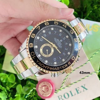 นาฬิกา ROLEX ส่งฟรี ⏰- นาฬิกาสายเลส วงในใช้งานได้ - ขนาดหน้าปัด 43 mm🎉 สินค้า มีถ่านสำรอง ผ้าเช็ด ถุงผ้า แถมให้นะคะ