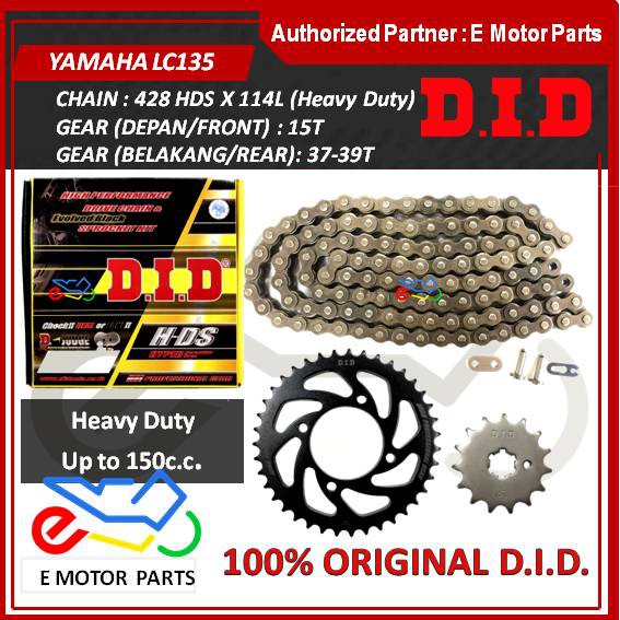 SPROKET SET 135LC LC RANTAI SET SPROCKET CHAIN KIT 428 LAGENDA SRL110 Y100 LC135 LC HD HEAVY DUTY DI