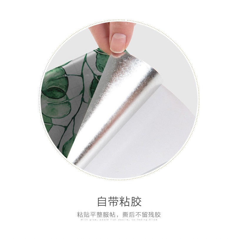 กันน้ำมันซึมสำหรับห้องครัวที่ถอดออกได้สติ๊กเกอร์ตกแต่งผนัง ขนาด: 60*90cm - รูปที่ 5