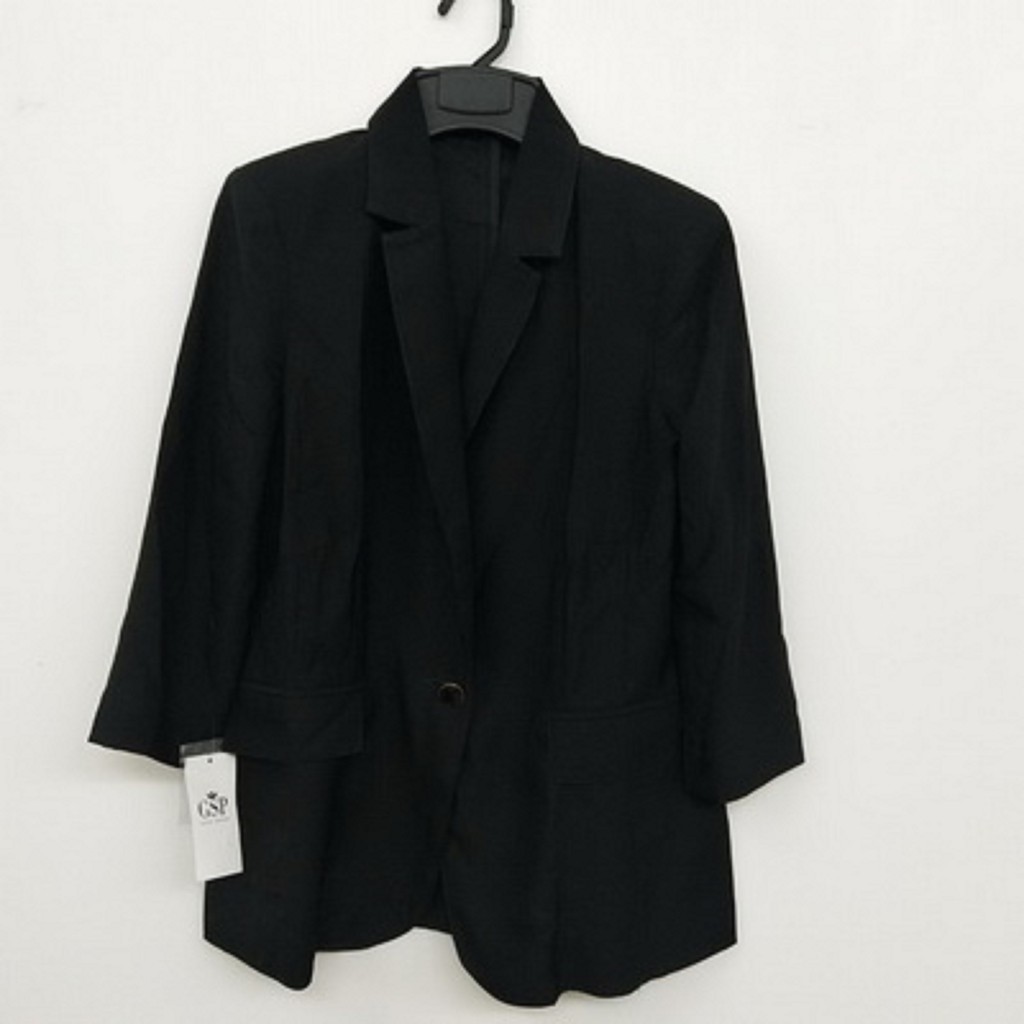GSP เสื้อBUSINESS JACKET สีดำ  (SL2YBL)