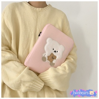 🌈พร้อมส่ง เคสใส่แล็ปท็อป ลายหมี แฟชั่นสไตล์เกาหลี สำหรับ 15 13 11 10.5 10.2 นิ้ว