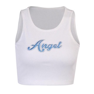 (พร้อมส่ง)เสื้อกล้ามลายangel