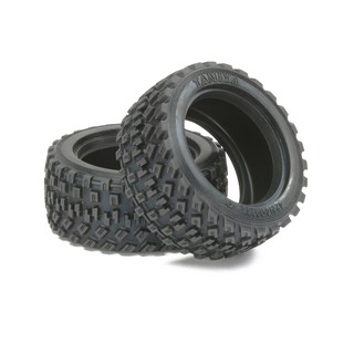 TAMIYA 51427 60D RALLY BLOCK TIRES สำหรับล้อ M-Chassis (2ชิ้น)