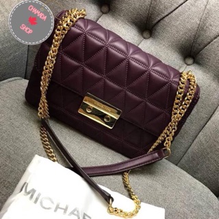 🍃MICHAEL KORS SLOAN LARGE QUILTED LEATHER CHAIN SHOULDER BAG