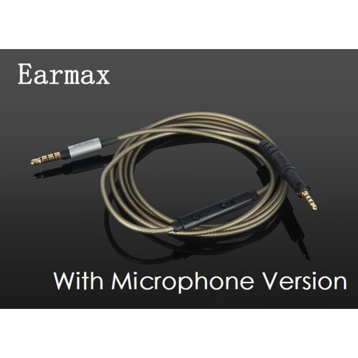 Earmax สายเคเบิ้ลหูฟัง แบบเปลี่ยน สําหรับ Audio Technica ATH-M50X M40x M70x