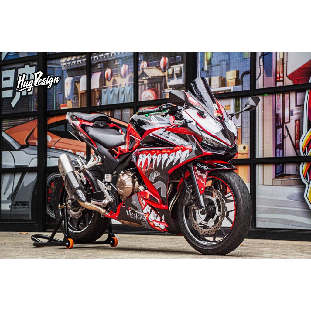 Hugsticker สติ๊กเกอร์ Honda CBR500R - ลาย Venom V.2 ปี 2016-2022