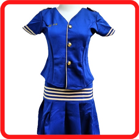 Stewardess คอสเพลย์ชุดชั้นในชุด Stewardess ชุดเครื่องแบบเครื่องแต่งกาย CPP66077