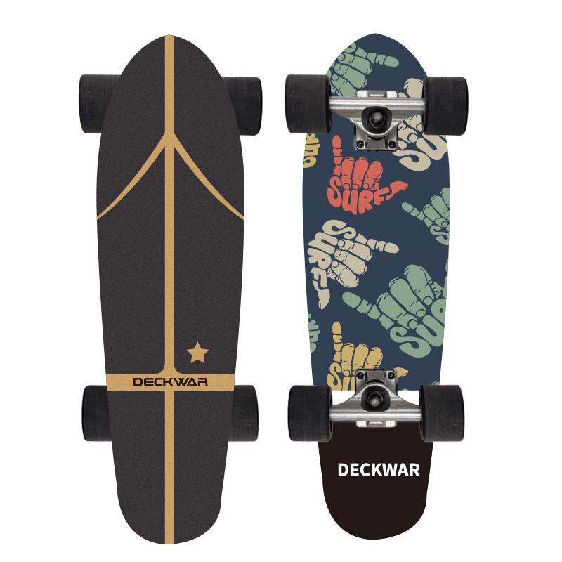 Deckwar Dreaming ไมโครครุยเซอร์สเก็ตบอร์ด 68.5 ซม.(27 นิ้ว) สำหรับผู้เริ่มต้นเล่นสเก็ตบอร์ด