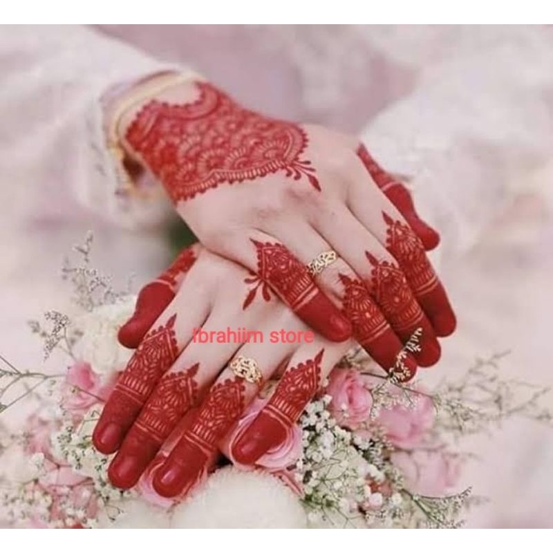มือทันที HENNA BRIDAL HAND HENNA MARUN HAND HENNA