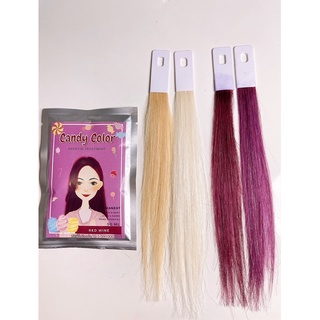 ทรีทเม้นท์เปลี่ยนสีผม  RED WINE - CANDY COLOR KERATIN TREATMENT (แคนดี้คัลเลอร์เคราตินทรีทเม้นท์)