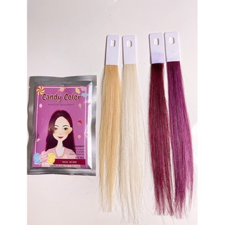 ทรีทเม้นท์เปลี่ยนสีผม  RED WINE - CANDY COLOR KERATIN TREATMENT (แคนดี้คัลเลอร์เคราตินทรีทเม้นท์)