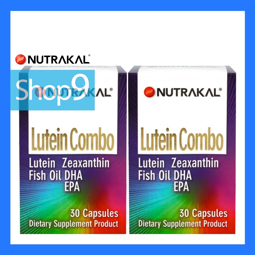 แท้ 02/2027 NUTRAKAL LUTEIN COMBO (30 CAPSULES) 2 กล่อง นูทราแคล ลูทีน คอมโบ (30 แคปซูล)