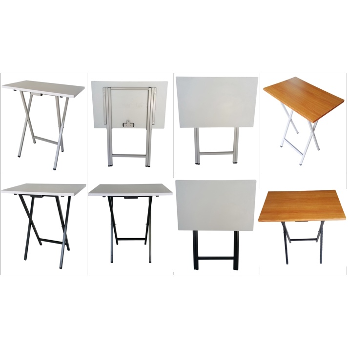 Kshop998 โต๊ะพับเอนกประสงค์ W60 D40 H65 cm.โครงขาเหล็ก+ท้อปไม้เมลามีน คุณภาพดีทั้งตัวมีอายุการใช้ยาว