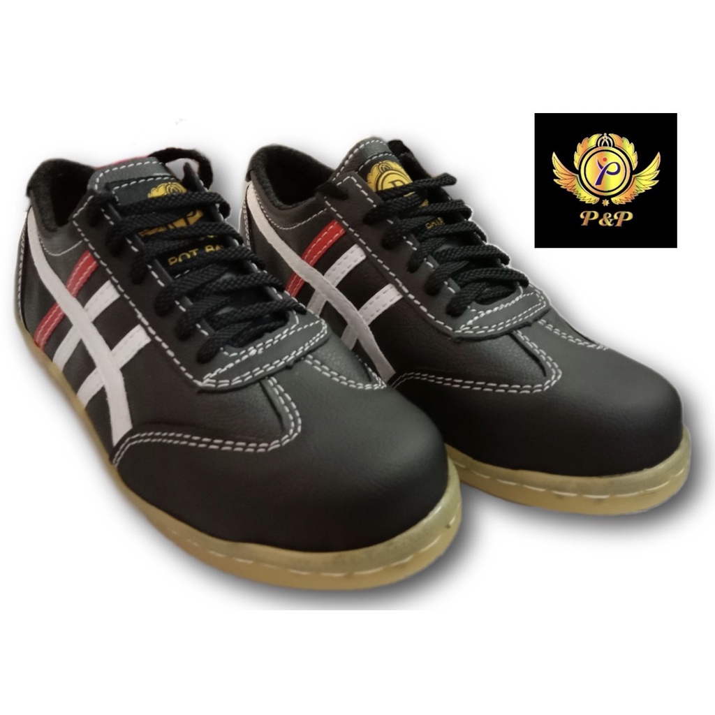 รองเท้าเซฟตี้หัวเหล็กทรงแฟชั่น สีดำ รุ่น P-01  พื้นกันลื่น ทรงผ้าใบ - รูปที่ 3