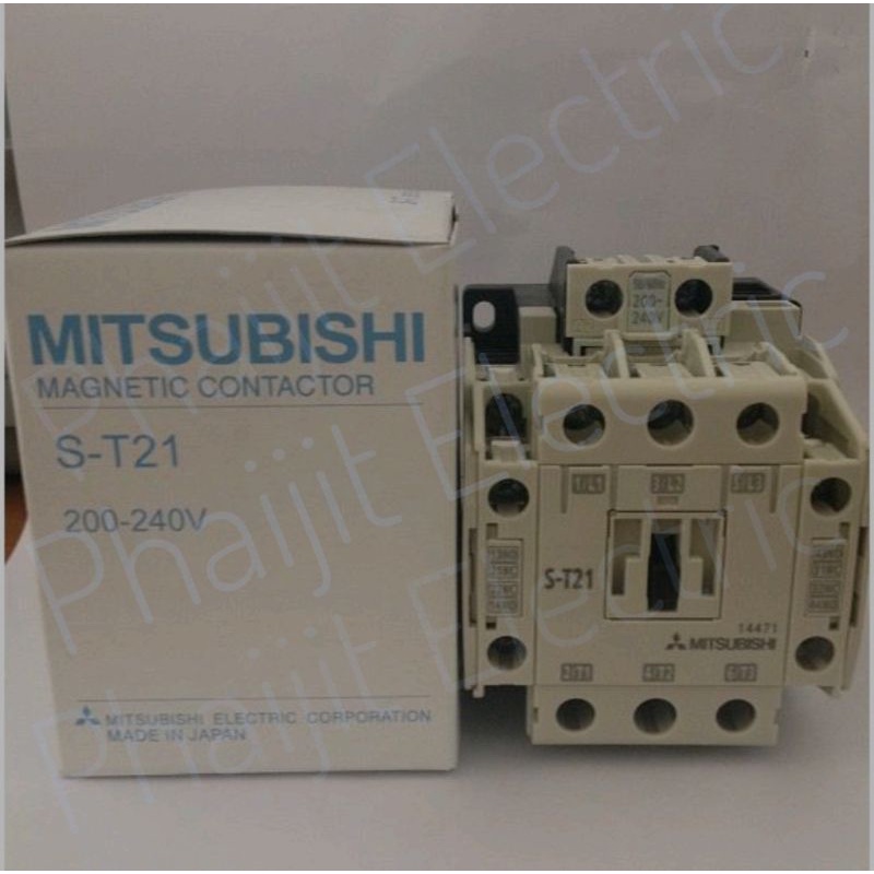 MITSUBISHI S-T21 แมกเนติก คอนแทกเตอร์ ST-21 Magnetic Contactor 380-440Vac