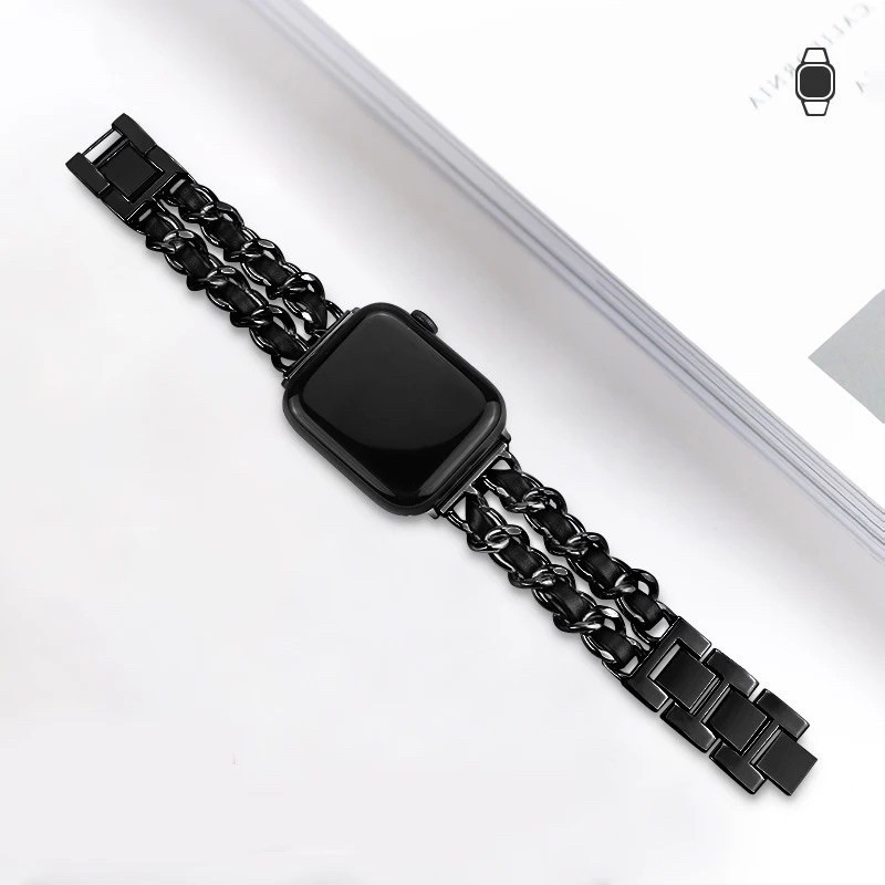 สายนาฬิกาข้อมือสแตนเลส สําหรับ appl watch 10 9 7 6 SE 5 4 3 2 1 band 38 /40มม. 42 /46มม.  iwatch สายแอปเปิลวอช สายนาฬิกา