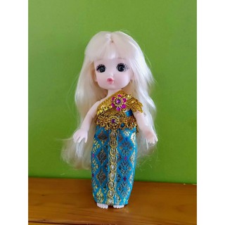 ชุดตุ๊กตา บาโบลี่ ชุดไทย สใบ ลอยกระทง thai doll clothes baboliy dolls