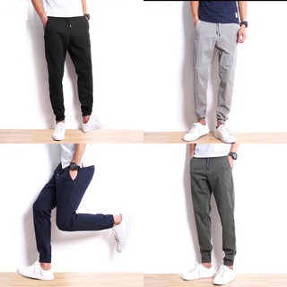 กางเกงขาจั้ม Jogger pant เอวยางยืด พร้อมส่ง 4 สี