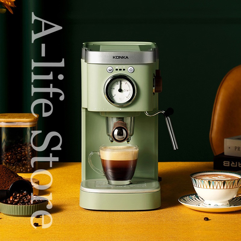 KONKA Italian semiautomatic capsule coffee machine household retro