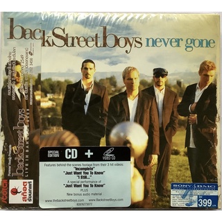 CD + VCD ซีดีเพลง + วีซีดี Backstreet Boys Never Gone  Special Thailand Tour Edition ลิขสิทธิ์ ซีล