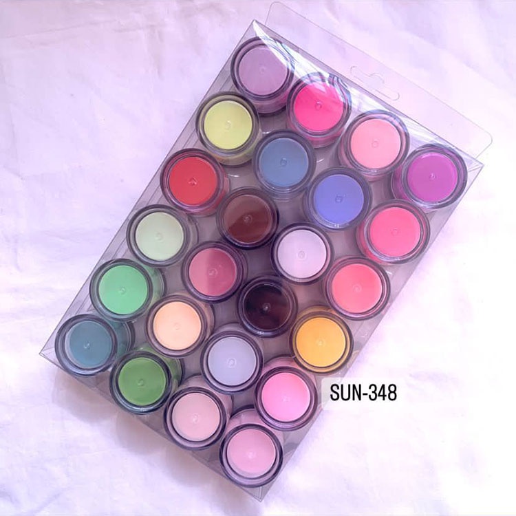 อุปกรณ์เสริมเล็บผง 3D ACRYLIC 24 สี/ชุด