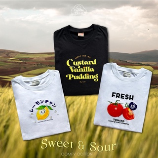 เสื้อยืด เสื้อยืดโอเวอร์ไซส์ SWEET N SOUR SET (COMFY COTTON)