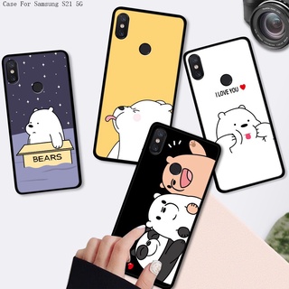 Compatible With Samsung Galaxy S22 S21 5G Plus Ultra S22 S22+ S21+ สำหรับ Case Bears เคส เคสโทรศัพท์ เคสมือถือ