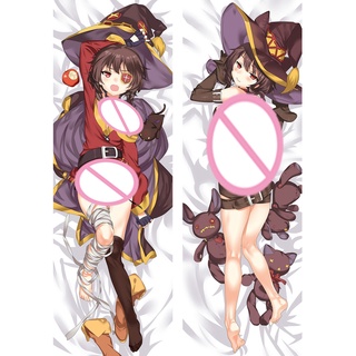 60x180 ซม. อะนิเมะ Dakimakura Megumin ปลอกหมอนอิง กอดร่างกาย ปลอกหมอนคอสเพลย์ สองด้าน ตกแต่ง