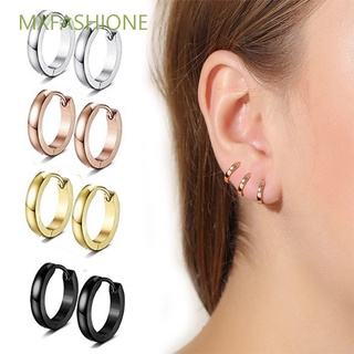 MXFASHIONE Trend Hoop Earrings Girls Small Hoop Earrings Women Circle Mini Men Fashion Slim Ear Clip/Multicolor