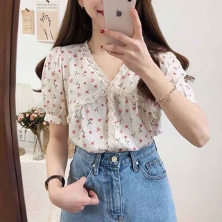เสื้อผ้าชีฟองลายมินิฟลาเวอร์