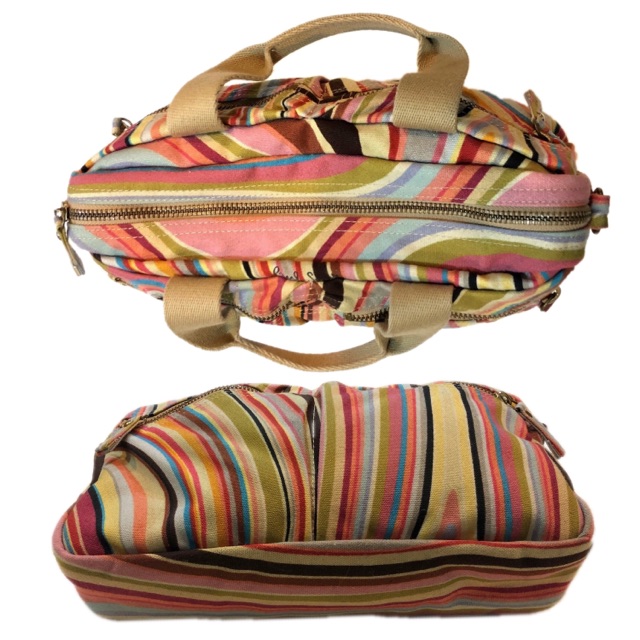 Paul Smith canvas multi color 2way bag แท้จากญี่ปุ่น🇯🇵 | Shopee 