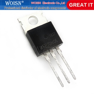 10pcs/lot WFP70N06 FP70N06 RFP70N06 70N06 TO-220 60V 70A In Stock