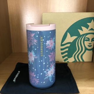 Starbucks กระบอกน้ำซากุระ Blooming Blossom Gray 12oz.