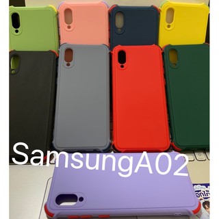 เคสสีกันมุนแบบนิ่มSamsungA02 รุ่นไหม่