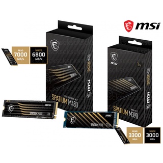 SSD MSI SPATIUM M390 NVMe M.2 250GB 500GB 1TB PCIe Gen3x4 M.2 2280/ SSD MSI SPATIUM M480 PCIe 4.0 NVMe M.2 1TB