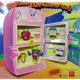 McDonalds Food Fundamentals Happy Meal Toy 1992 ของเล่นแมคโดนัลด์อเมริกา ครบชุด 4 ตัว ของใหม่ในซอง