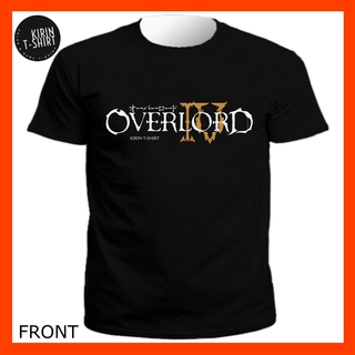 T-shirt  เสื้อยืด ผ้าฝ้าย 100% พิมพ์ลายการ์ตูนอนิเมะ Dtf Overlord IV 01 Ains Ooal Gown Nazarick Albedo 30s สีดํา สําหรับ