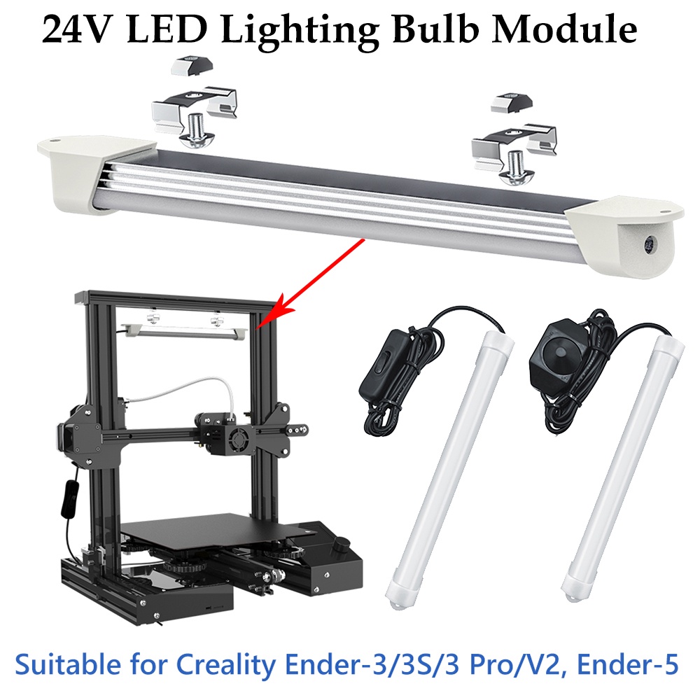 How to install an OFFICIAL Creality LED Light, on Ender 3 V2, Pro, and NEO  