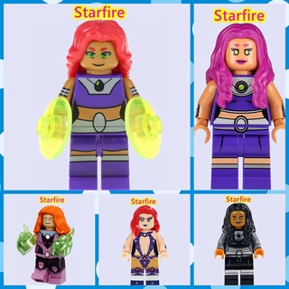 ของเล่นบล็อกตัวต่อเลโก้ รูป DC Starfire ขนาดเล็ก สําหรับเด็ก