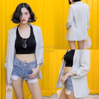 Stripe Blazer