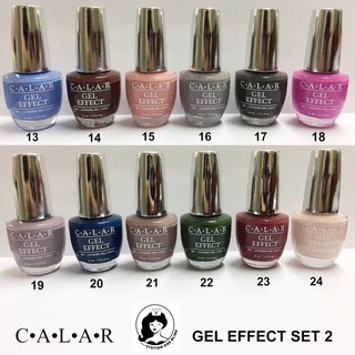 สีทาเล็บเจล CALAR Set 2 สีเจล แบบพิเศษไม่ต้องเข้าเครื่องอบ ( 12 สี )