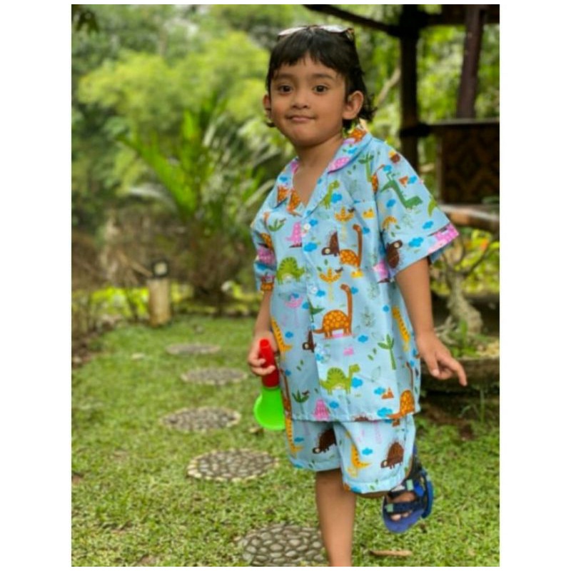 เด็ก PAJAMAS DINO PAJAMAS DINO PAJAMAS เด็ก/หญิง PANDA PAJAMAS การ์ตูนน่ารักเด็ก PAJAMAS