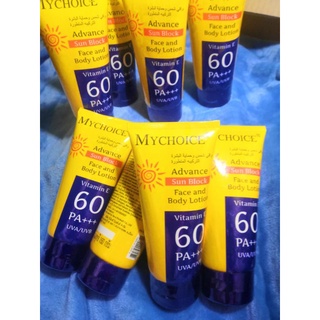 กันแดดมายช้อยส์ My Choice Advance Sun Block SPF 60 PA+++ ( 150 กรัม / หลอด )