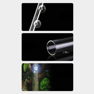 (พร้อมส่ง) หลอดแก้วให้อาหารปลา กุ้งแคระ พร้อมถาดแก้ว Glass Feeder Tube