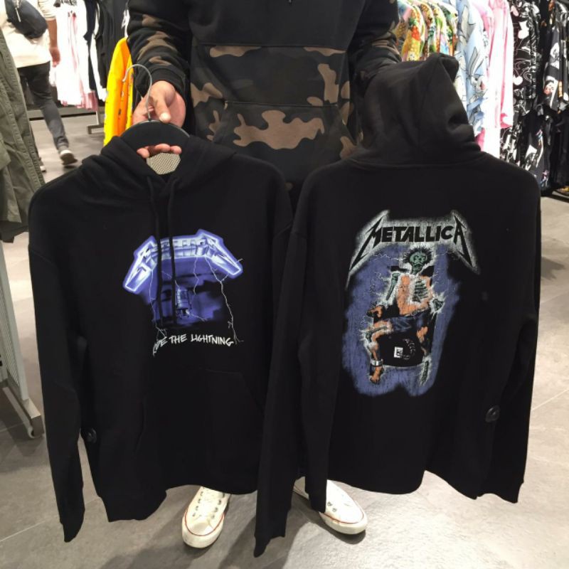 H&m Jastip H&เสื้อฮู้ด M metallica