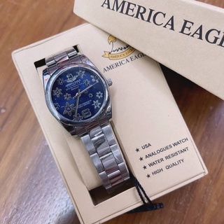 America eagle  byMMTIME นาฬิกาข้อมือแท้สินค้าพร้อมกล่องกันน้ำขนาดนาฬิกา3.5cn